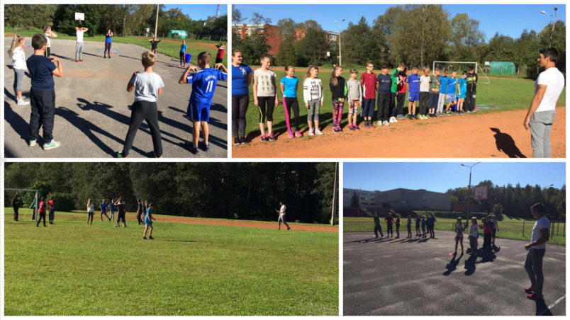 Tētis vada sporta stundu