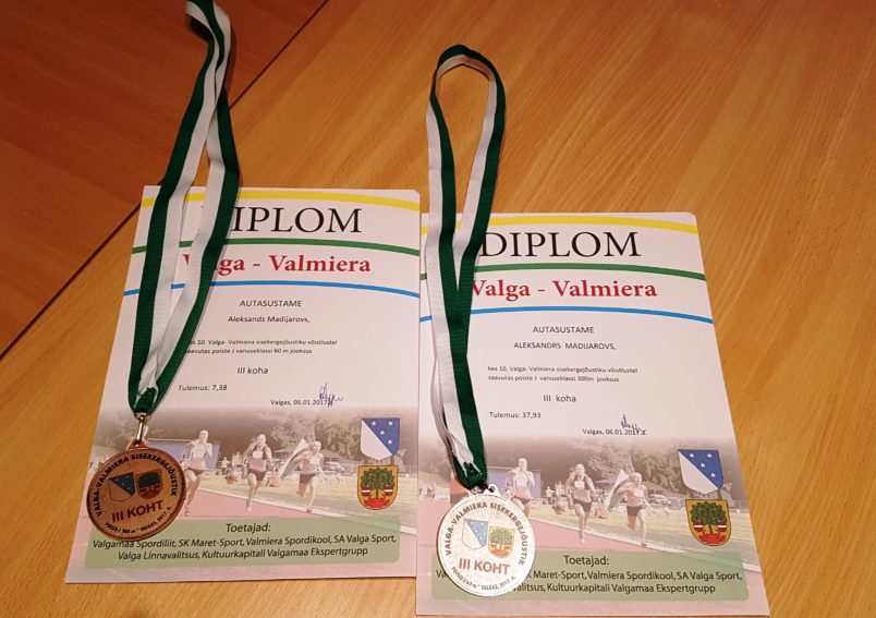 Apsveicam Aleksandru Madijarovu ar veiksmīgu dalību SS Valga un VBJSS draudzības sacensībās vieglatētikā.