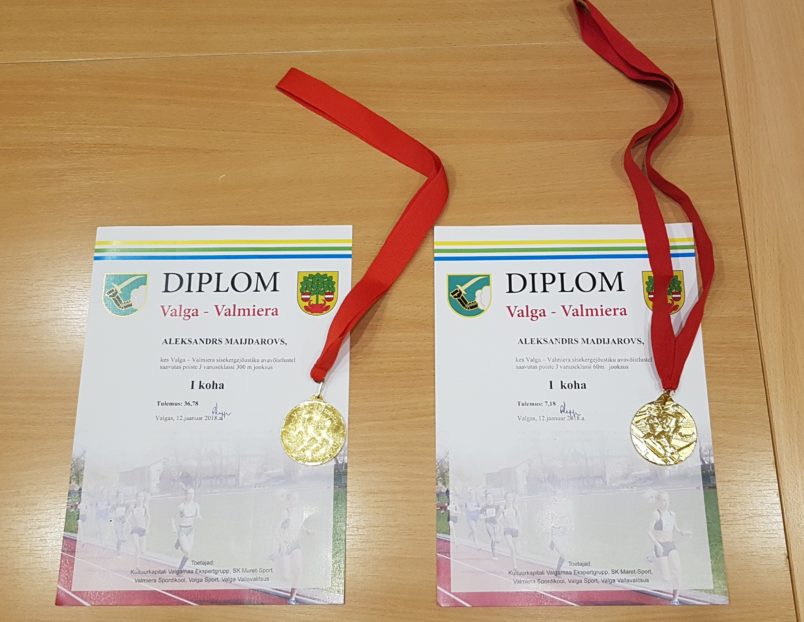 Valgas – Valmieras starppilsētu vieglatlētikas sacensību laureāts