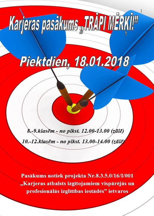 Karjeras pasākums “Trāpi mērķī!”