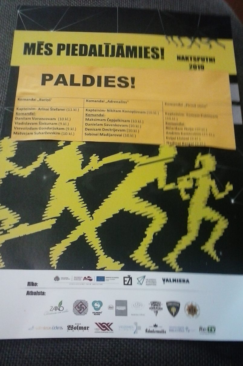 V2.V „Naktsputnu skrējienā – 2019”