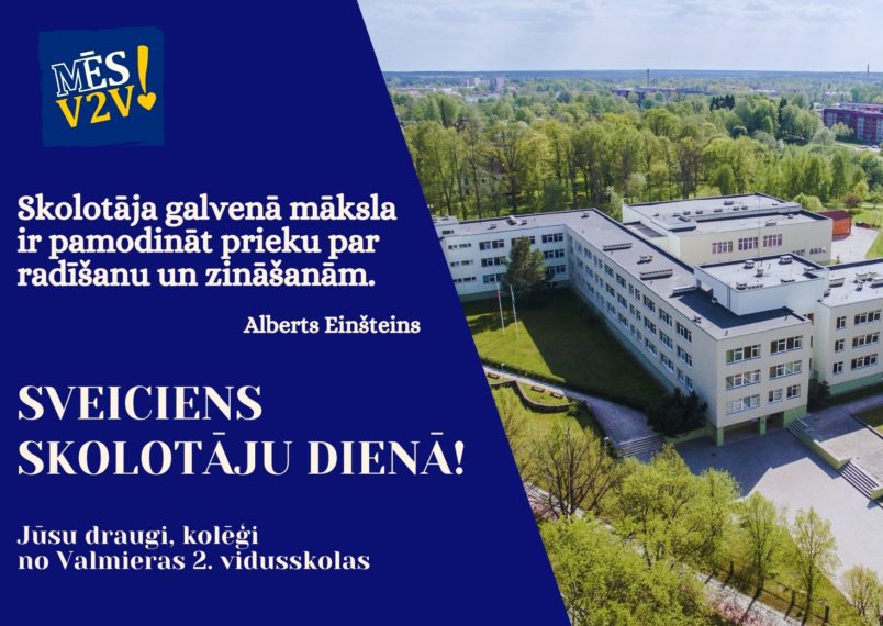 Sveicam SKOLOTĀJU DIENĀ