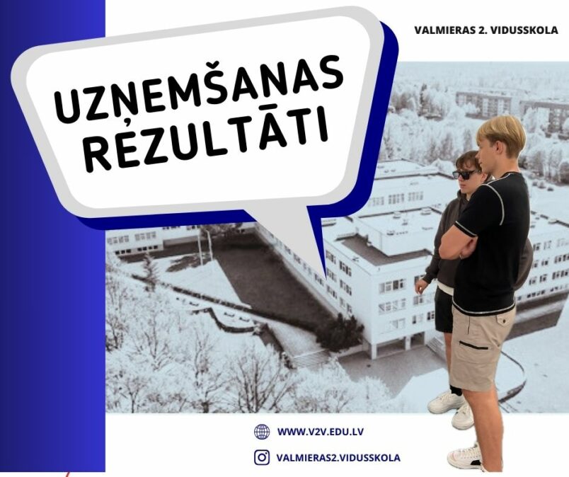 Uzņemšanas rezultāti